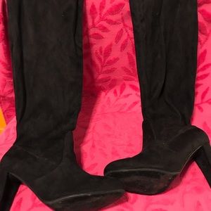 Lane Bryant Black Over the knee boot. Size 11W